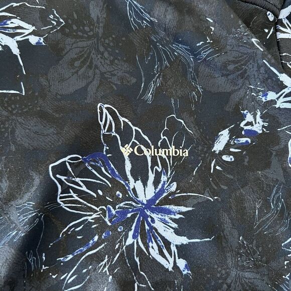 Columbia Botanical Sweatshirt Womens XXL Blue Runs Small Mock Neck Long Sleeve - Picture 5 of 10